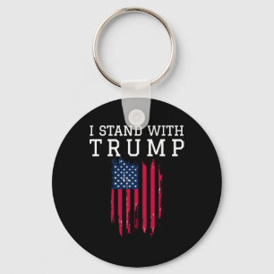 Stand With Trump Pro Trump Supporter  Key Ring