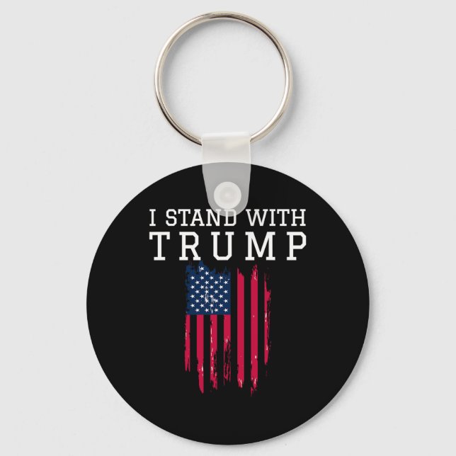 Stand With Trump Pro Trump Supporter  Key Ring (Front)