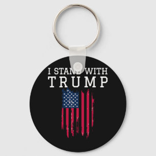 Stand With Trump Pro Trump Supporter Key Ring