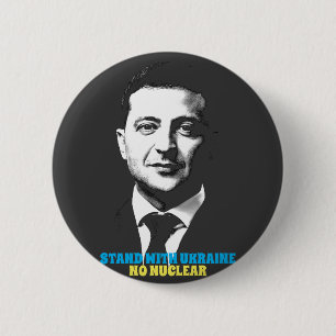 STAND WITH UKRAINE 6 CM ROUND BADGE