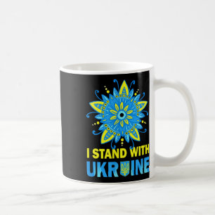 Stand With Ukraine Flag Anti-putin No To War Ukrai Coffee Mug