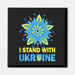 Stand With Ukraine Flag Anti-putin No To War Ukrai Magnet