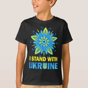 Stand With Ukraine Flag Anti-putin No To War Ukrai T-Shirt
