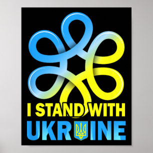 Stand With Ukraine Flag Anti-putin Say No To War U Poster