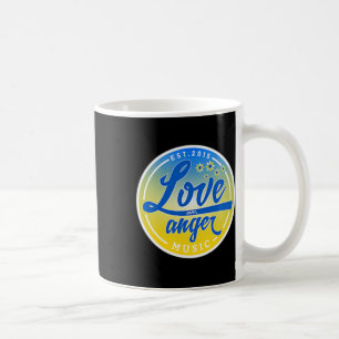Stand With Ukraine Love Over Anger Music 1  Coffee Mug