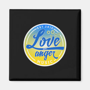 Stand With Ukraine Love Over Anger Music 1 Magnet