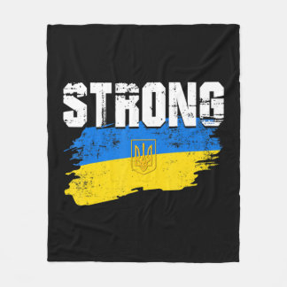Stand With Ukraine Love Support Ukraine Men Women  Fleece Blanket