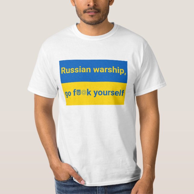 Stand with Ukraine Mens Shirt (Front)