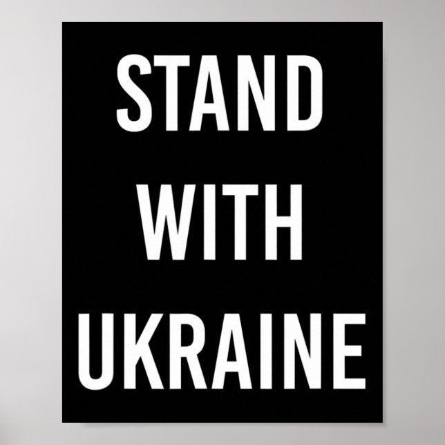 Stand With Ukraine Project Ukraine Now  Poster (Front)