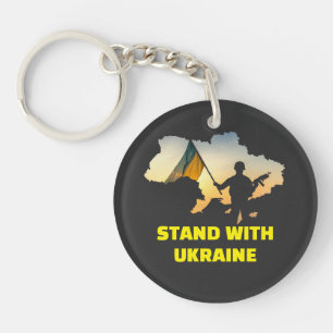 Stand with Ukraine – Support & Solidarit Key Ring