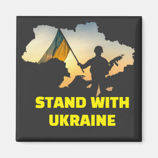 Stand with Ukraine – Support & Solidarity Magnet