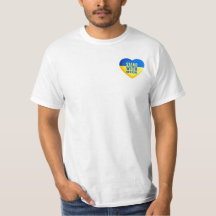 Stand with Ukraine. Support Ukraine heart. T-Shirt