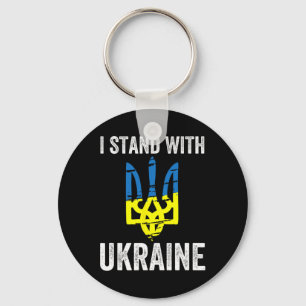 Stand With Ukraine Support Ukraine Resist Protest Key Ring