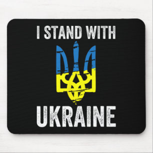 Stand With Ukraine Support Ukraine Resist Protest Mouse Pad