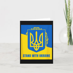 Stand With Ukraine - Support Ukraine, Stop The War Card