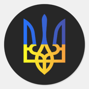 Stand With Ukraine   Trident Sticker