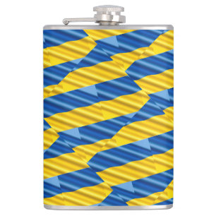 Stand with Ukraine, Ukraine Inspired, Peace No War Hip Flask