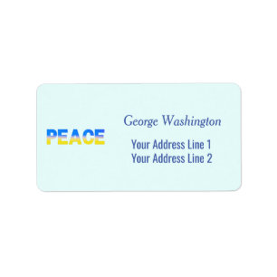 Stand with Ukraine, Ukraine Inspired, Peace No War Label