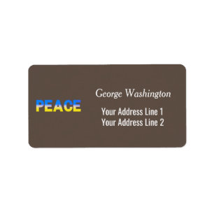 Stand with Ukraine, Ukraine Inspired, Peace No War Label
