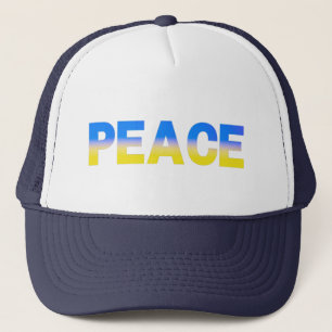 Stand with Ukraine, Ukraine Inspired, Peace No War Trucker Hat