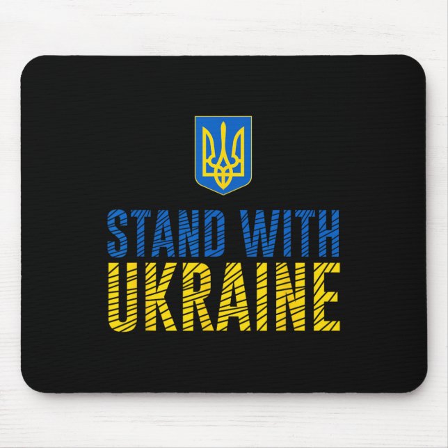 Stand With Ukraine - Ukrainian Strength  Mouse Pad (Front)