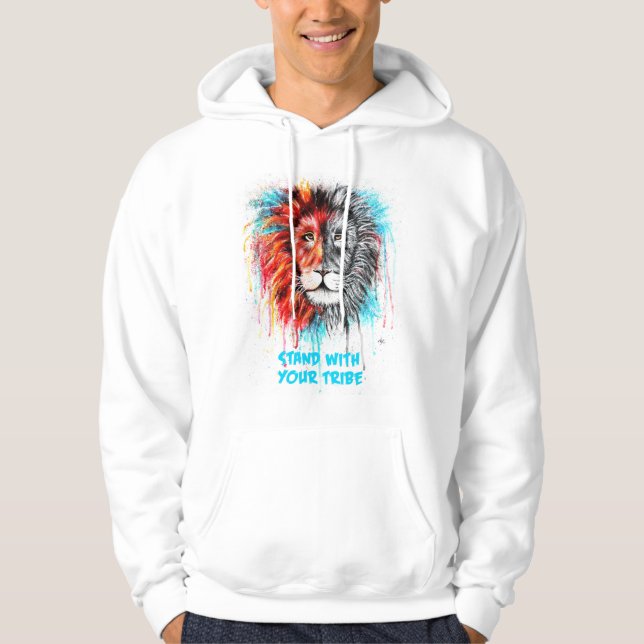Stand With Your Tribe Men's Hoodie (Front)