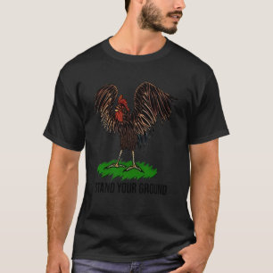 Stand Your Ground Chicken Funny Christmas T-Shirt
