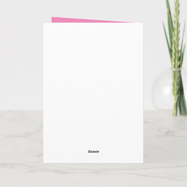 Standard, 12.7 cm x 17.8 cm Folded Greeting Card (Back)