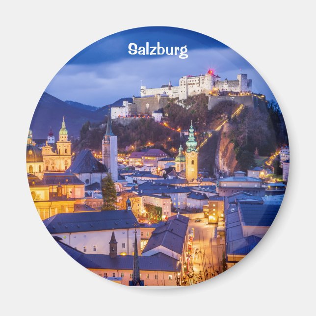 Standard, 2¼ Inch Circle Magnet Salzburg (Front)