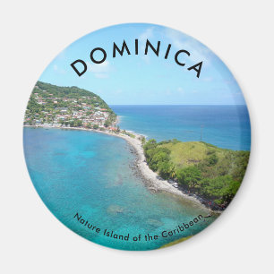 Standard, 2¼ Inch Round Magnet -DOMINICA