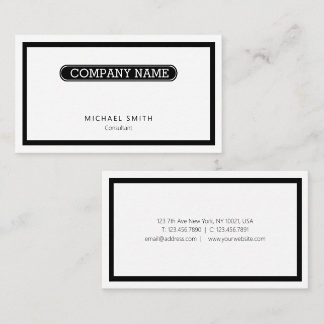 Standard, 3.5" x 2.0" Business Card (Front/Back)