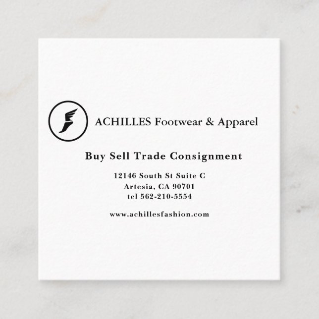 Standard, 3.5" x 2.0" Business Card (Front)