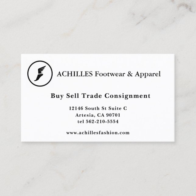 Standard, 3.5" x 2.0" Business Card (Front)