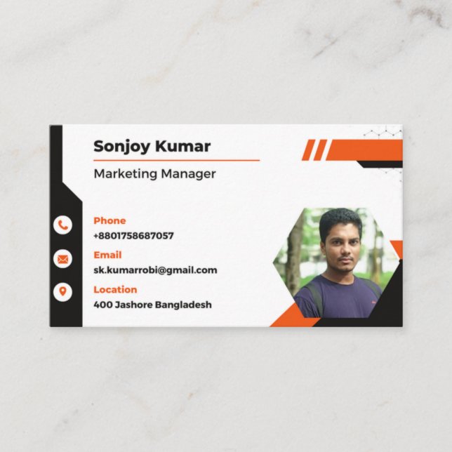 Standard, 3.5" x 2.0" Business Card (Front)