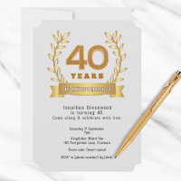Standard '40 years of awesomeness' white