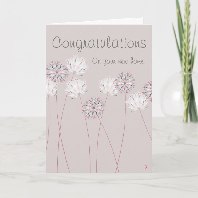 Standard 5x7 & envelope - Congratulations new home Card (Front)