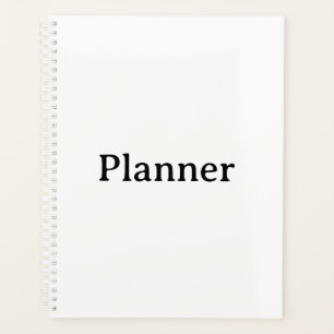 Standard 8.5" x 11" Hard Cover, White Spiral Planner