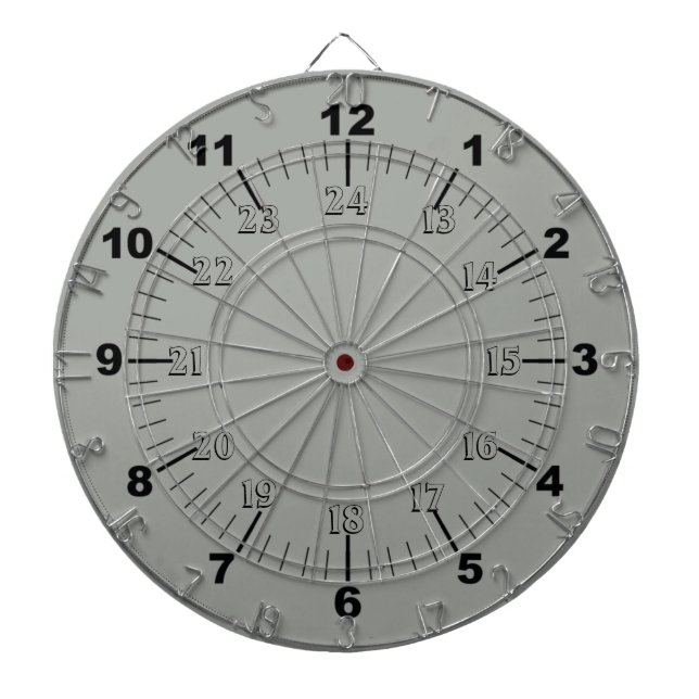 Standard and Military Time Dartboard (Front)