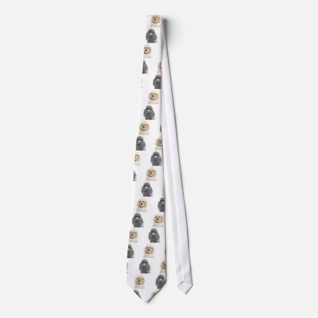 Standard and Miniature Poodle Tie (Front)