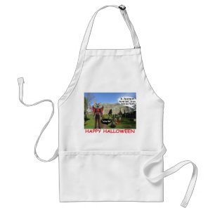 standard apron. Happy Halloween. devil goat Apron