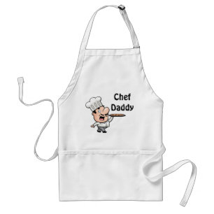 Standard Apron with Chef and Quote "Chef Daddy"