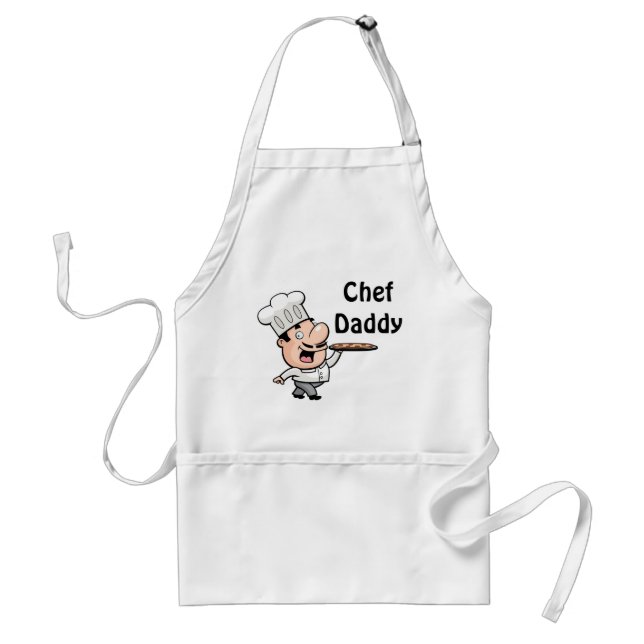 Standard Apron with Chef and Quote "Chef Daddy" (Front)