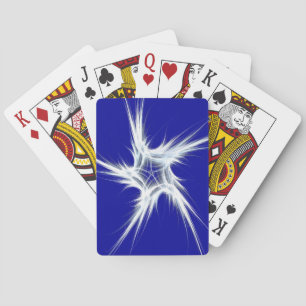 Standard Index Playing Cards Abstract Blue/White