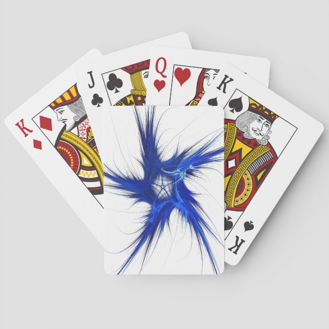 Standard Index Playing Cards Abstract Blue/White (Back)