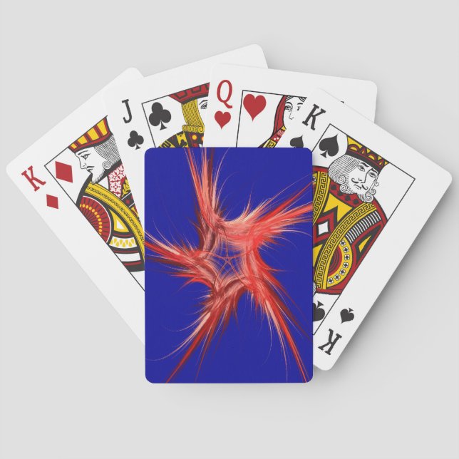 Standard Index Playing Cards Abstract Red/White (Back)
