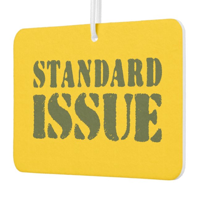 STANDARD ISSUE CAR AIR FRESHENER (Left)