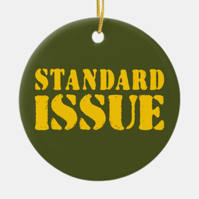 STANDARD ISSUE CERAMIC TREE DECORATION (Front)