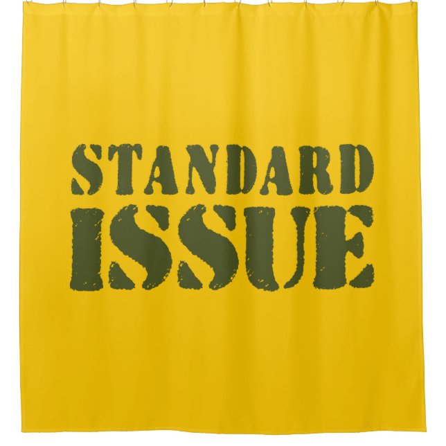 STANDARD ISSUE SHOWER CURTAIN (Front)
