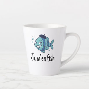 Standard Latte Mug - Je m'en fish