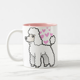 Standard/Miniature/Toy Poodle Love (puppy cut) Two-Tone Coffee Mug